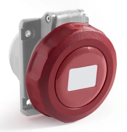 Produktfoto 1 von RS PRO RS PRO Leistungssteckverbinder Rot, 415V 3P+T / 32A, Panel IP67