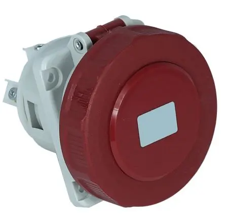 Produktfoto 1 von RS PRO RS PRO Leistungssteckverbinder Rot, 415V 3P+T / 63A, Panel IP67
