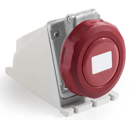 Produktfoto 1 von RS PRO RS PRO Leistungssteckverbinder Rot, 415V 3P+N+PE / 16A, Wand IP67