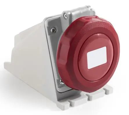 Produktfoto 1 von RS PRO RS PRO Leistungssteckverbinder Rot, 415V 2P / 32A, Wand IP67