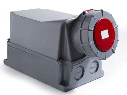 Produktfoto 1 von RS PRO RS PRO Leistungssteckverbinder Rot, 415V 3P+T / 125A, Wand IP67