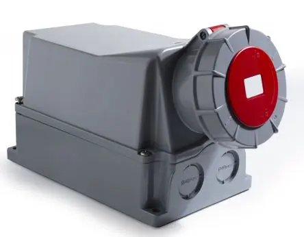 Produktfoto 1 von RS PRO RS PRO Leistungssteckverbinder Rot, 415V 3P+N+PE / 125A, Wand IP67