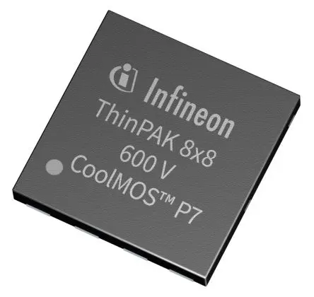 Produktfoto 1 von Infineon 600V CoolMOS CFD7 Typ N-Kanal, Oberfläche MOSFET Erweiterung 600 V / 13 A 59 W, 5-Pin ThinPAK