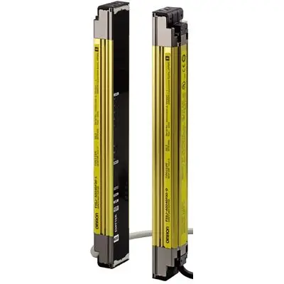 Produktfoto 1 von Omron F3SJ Lichtvorhang Strahlabstand 30 mm Empfänger Typ No 4 19-Strahl, Schutzhöhe 470 mm