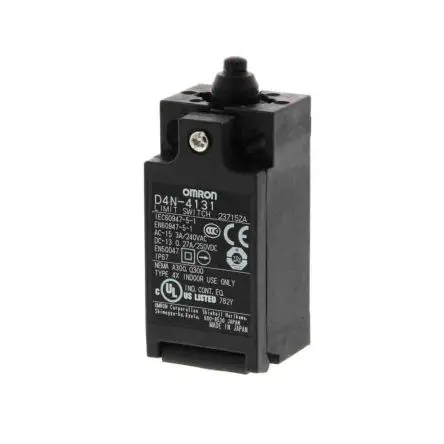 Produktfoto 1 von Omron D4n Endschalter, Stößel 1 Schließer/1 Öffner, IP67, Metall