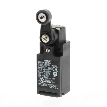 Produktfoto 1 von Omron D4n Endschalter, Rollenhebel 1 Schließer/1 Öffner, IP67, Metall 240V