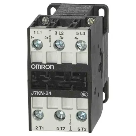 Produktfoto 1 von Omron J7KN Schütz 230V ac-Spule, 3-polig, 230V ac / 24 A 11 kW 3 Schließer