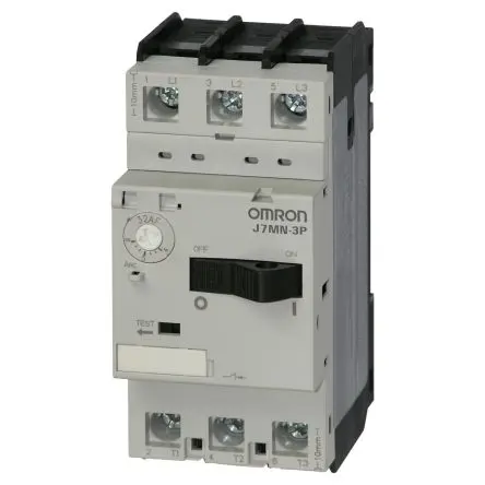 Produktfoto 1 von Omron J7MN Motorschutzeinheit, 0.63A, 1 A Schutzschalter 200V, 690 V 105mm x 45 mm Schutzschalter