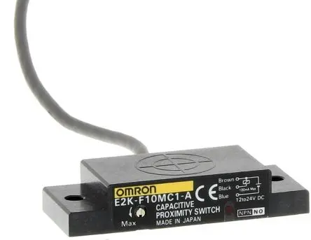 Produktfoto 1 von Omron E2K-F Kapazitiver Näherungssensor 10 mm, Flach / 100mA NPN, IP64 30 V dc