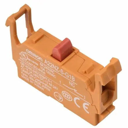 Produktfoto 1 von Omron Drucktaster-Kontaktblock für A22NZ-A-C01, A22NZ-H-01