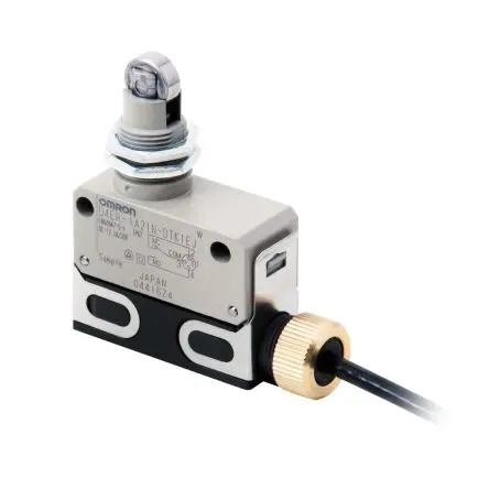 Produktfoto 1 von Omron D4ER-N Endschalter, Rollenstößel 1 Schließer/1 Öffner, IP67, Zinkdruckguss 1A