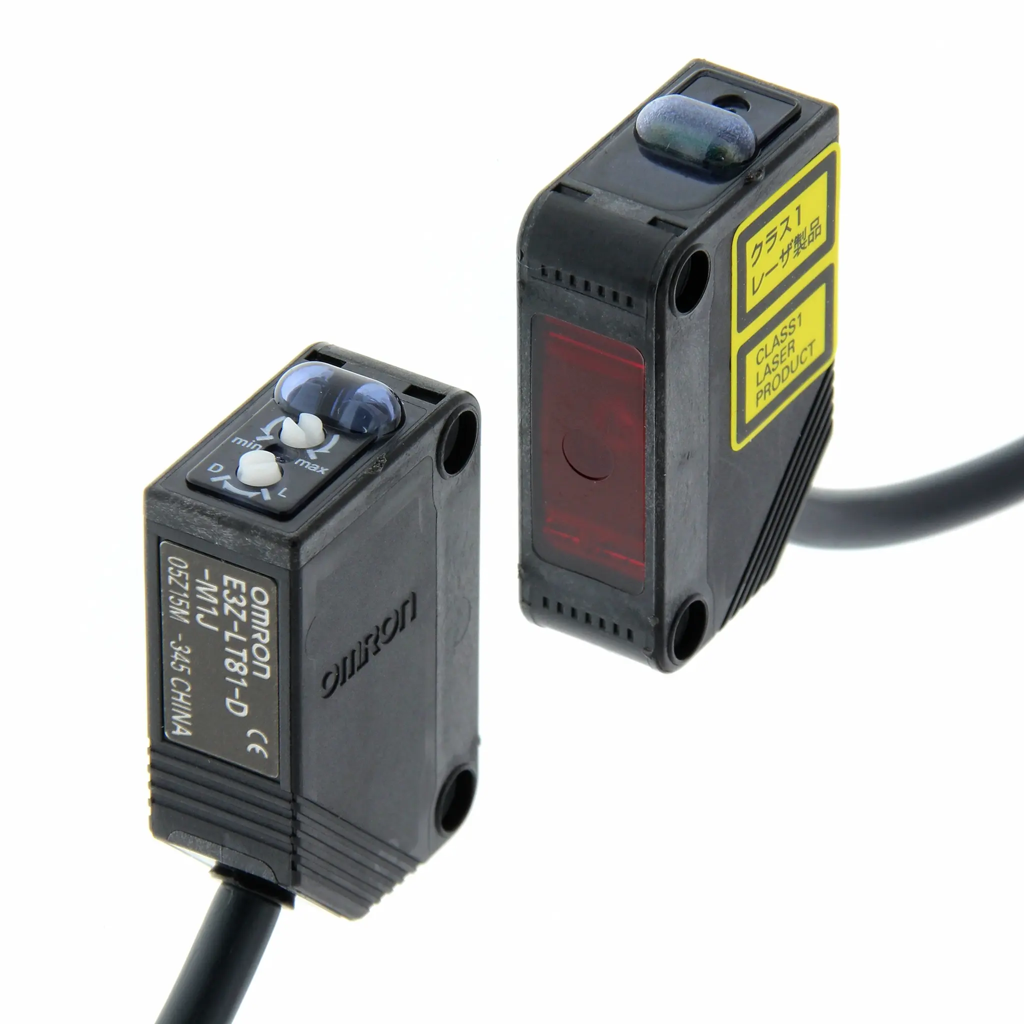 Produktfoto 1 von Omron E2Z Kubisch Optischer Sensor, Durchgangsstrahl, Bereich 60 m, NPN Ausgang, Anschlusskabel