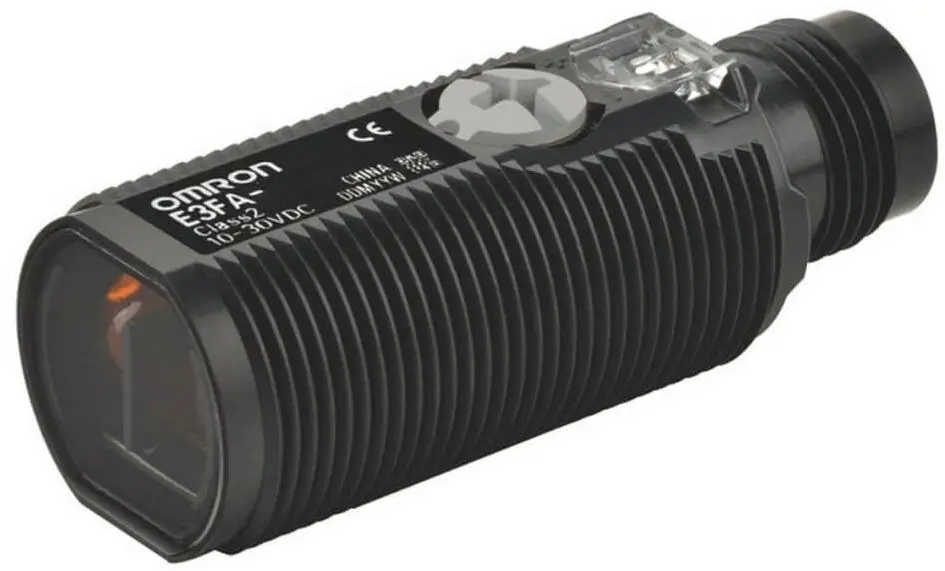 Produktfoto 1 von Omron E3FA zylindrisch Optischer Sensor, Polarisierte Retroreflexion, Bereich 1 m, PNP Ausgang, Steckverbinder M12,