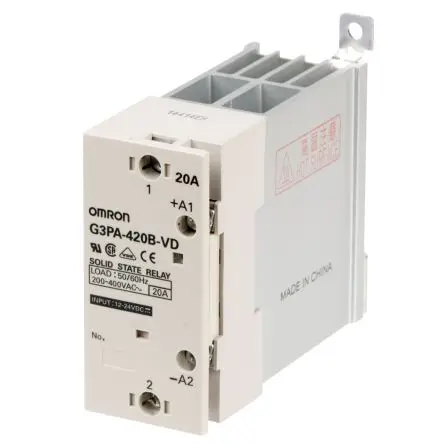 Produktfoto 1 von Omron G3PA DIN-Hutschiene, Schraubanschlussklemme Halbleiterausgang 528 V 200V ac / 20 A