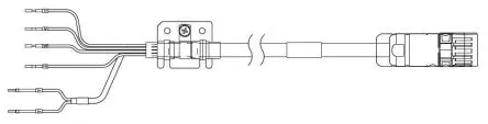 Produktfoto 1 von Omron R88A Kabel Netzkabel für Servomotor für Servomotor