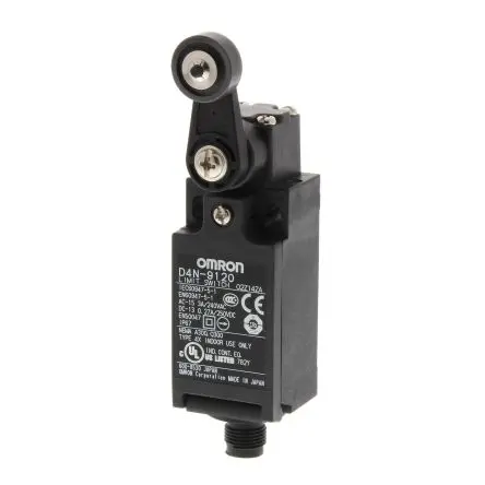 Produktfoto 1 von Omron D4n Endschalter, Rollenhebel 1 Schließer/1 Öffner, IP67, Kunststoff 240V 10A
