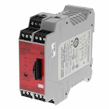 Produktfoto 1 von Omron G9SX Sicherheitsrelais 24V dc, 3 Sicherheitskontakte, 2 Hilfsschalter, Automatisch UR, CSA, EN SIL IEC 61508