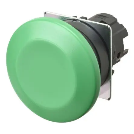 Omron A22N Drucktastenkopf Ø 22 mm, Grün Tastend Pilzkopf Kunststoff, IP66