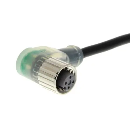 Produktfoto 1 von Omron XS2F, 4-polig Sensor-Betätigungselementkabel, M12 Buchse / Nicht abgeschlossen, Länge 10 m