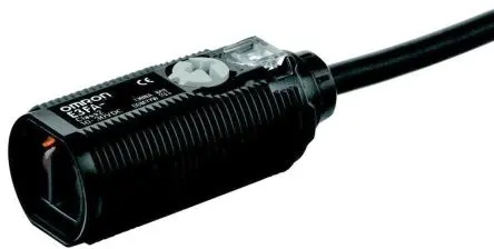 Produktfoto 1 von Omron E3FA/E3RA/E3FB/E3RB Zylindrisch Optischer Sensor, Diffus, PnP Ausgang, Kabel