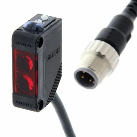 Produktfoto 1 von Omron E3Z Vierkant Optischer Sensor, Reflektierend, PnP Ausgang, M12-Pigtail-Stecker