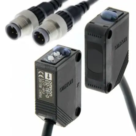 Produktfoto 1 von Omron E3Z-_-IL Vierkant Optischer Sensor, Durchgangsstrahl, PnP Ausgang, M12-Pigtail-Stecker