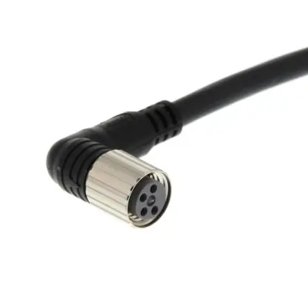 Produktfoto 1 von Omron, 4-polig Sensor-Betätigungselementkabel, Rechtwinklig Buchse / Nicht abgeschlossen, Länge 5 m