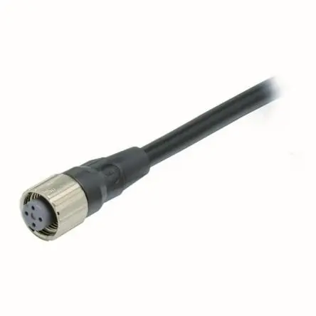 Produktfoto 1 von Omron XS5F, 4-polig Sensor-Betätigungselementkabel, M12 Buchse / Nicht abgeschlossen, Länge 5 m