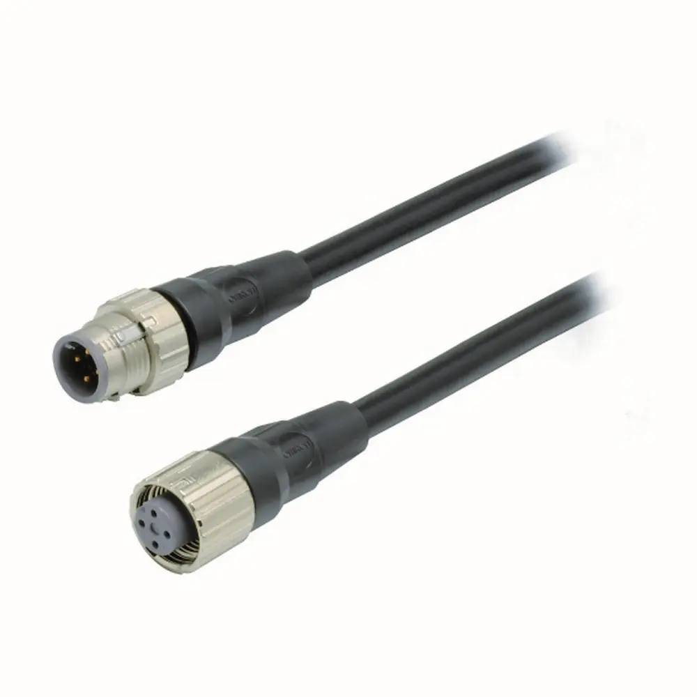 Produktfoto 1 von Omron XS5W, 4-polig Sensor-Betätigungselementkabel, Gerade Buchse 4 / Gerade Stecker, Länge 1 m
