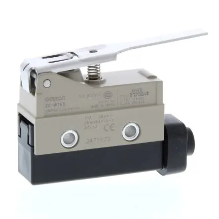 Produktfoto 1 von Omron Endschalter, Scharnierhebel 1-poliger Umschalter, IP67, Metall 240V ac 15A