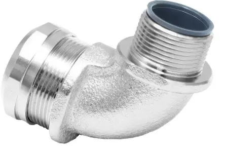 Produktfoto 1 von RS PRO KMLGE Messing Kabelrohr Befestigung Kabelrohr M20 16 mm Silber Nickel-Finish IP67