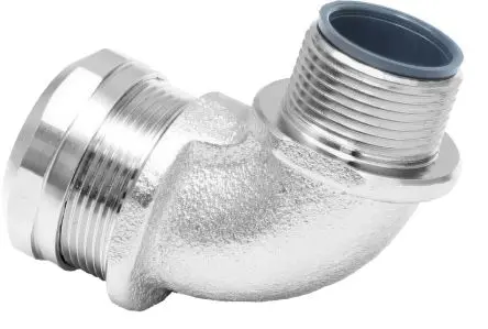 Produktfoto 1 von RS PRO KMLGE Messing Kabelrohr Befestigung Kabelrohr M25 25 mm Silber Nickel-Finish IP67