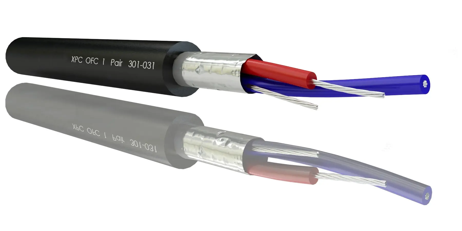 Produktfoto 1 von RS PRO Mikrofonkabel 2-adrig 0,25 mm² XLPE Geschirmt, Außen-ø 3.5mm, L. 100m