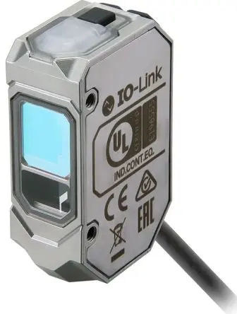 Produktfoto 1 von Omron E3AS Kubisch Optischer Sensor, Hintergrundunterdrückung, PnP Ausgang, Kabel