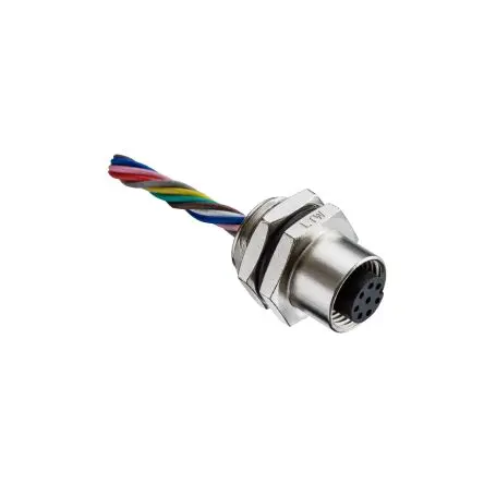 Amphenol Industrial M12A, 17-polig Sensor-Betätigungselementkabel, M12 Buchse / Freies Ende Nicht abgeschlossen, Länge