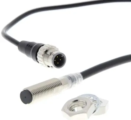 Produktfoto 1 von Omron E2E M8 Induktiver Näherungssensor, Gewinderohr PnP / 50mA 4 mm, IP67 30 V dc
