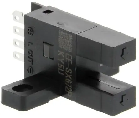 Omron EE-SX Optischer Sensor, Durchgangsstrahl, PnP Ausgang, Anschluss