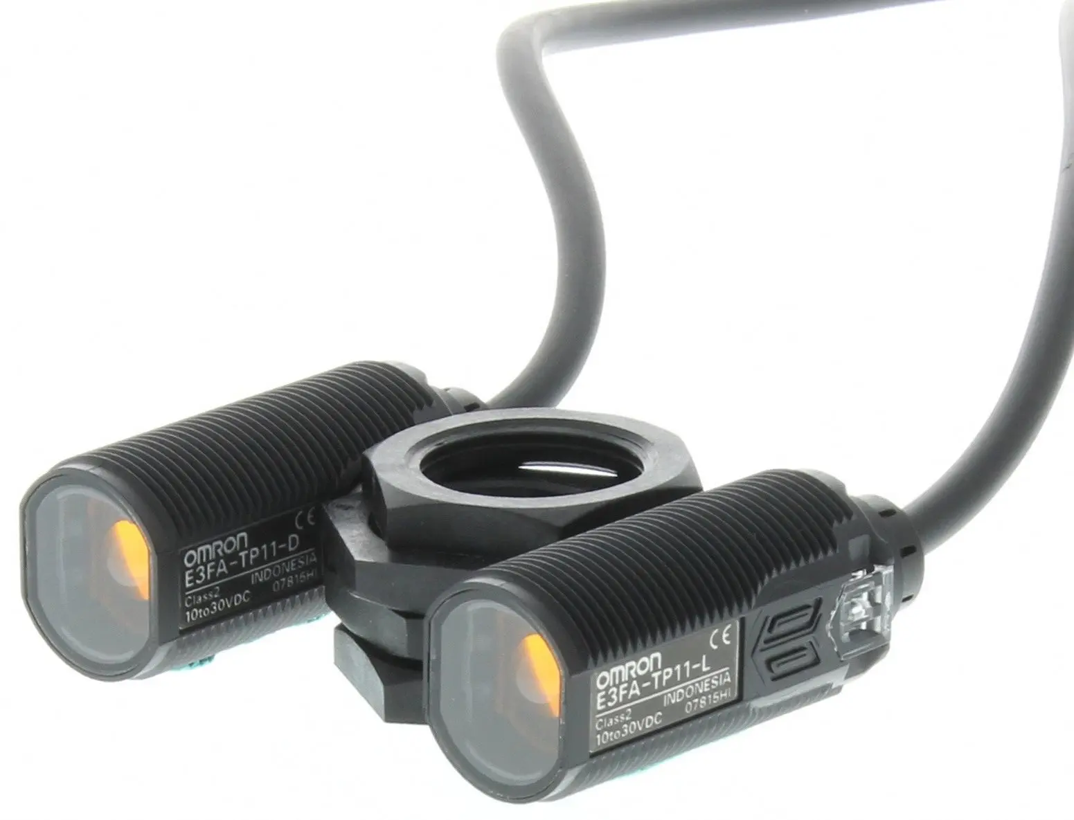 Produktfoto 1 von Omron E3FA Optischer Sensor, Durchgangsstrahl, Bereich 20 m, PNP Ausgang, Anschlusskabel
