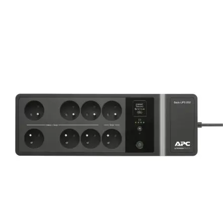 Produktfoto 1 von APC 230V Back-UPS BE 8-Kanal Eigenständig USV-Wechselrichter, 850 VA 520 W, 230V ac Back-UPS