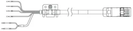 Produktfoto 1 von Omron R88A Kabel Kabel für Serie 1S