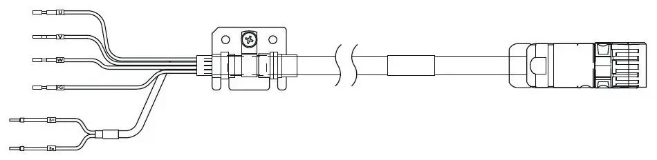 Produktfoto 1 von Omron R88A Kabel Kabel für Serie 1S