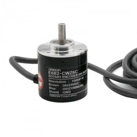 Produktfoto 1 von Omron E6B2 Inkrementalgeber Inkremental 500 Impulse/Umdrehung/U, 24V dc, 6000 U/min, PNP, offener Kollektor mit Ø 6 mm