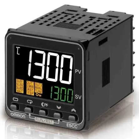 Produktfoto 1 von Omron E5CC PID Temperaturregler DIN-Hutschiene 4, 4 x Halbleiterausgang, Logik, Halbleiterrelais Ausgang/ Analog, Pt100,