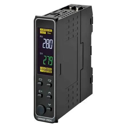 Produktfoto 1 von Omron E5DC PID Temperaturregler DIN-Hutschiene 2 Halbleiterausgang Ausgang 240V ac PID-Controller