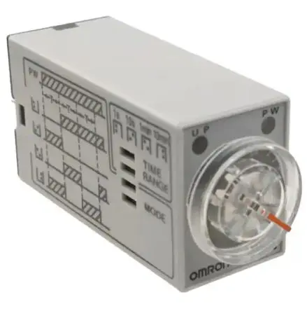 Produktfoto 1 von Omron H3YN Zeitrelais, DIN-Hutschiene 24 V dc 24V ac, 0.1 s to 10 min, 2 Kont. Multifunktion, 2-poliger Umschalter
