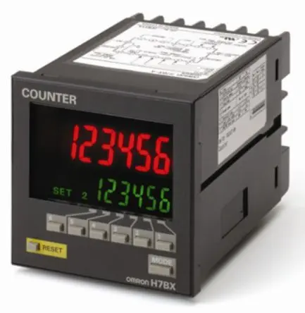 Produktfoto 1 von Omron Zähler Zähler 7-Segment-LCD Außen- 6-stellig 240V ac, max. 30 Hz