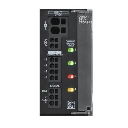 Produktfoto 1 von Omron S8V-C Elektronischer Schutzschalter 24V, 10A DIN-Hutschiene L. 95 mm x 44.8mm