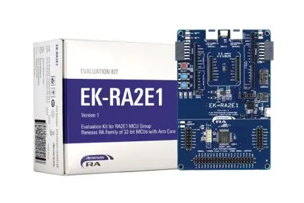 Produktfoto 1 von Renesas Electronics EK- RA2E1 MCU Gruppe Evaluierungskit 32-Bit-MCU, Evaluierungsplatine Evaluierungskit ARM Cortex M23