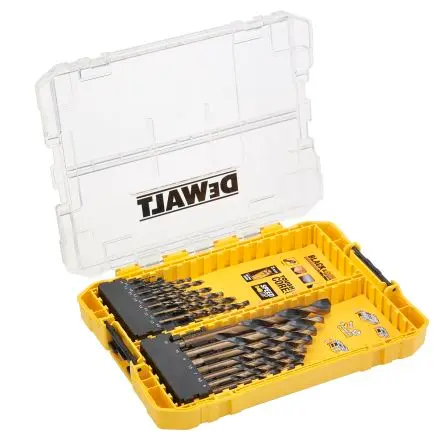 DeWALT HSS-G Drehung Satz 1 mm → 12 mm, 21-teilig für Mehrmaterial