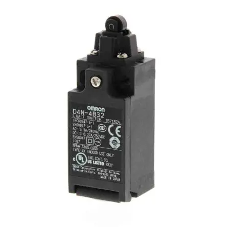 Produktfoto 1 von Omron D4n Endschalter, Rollenstößel 2 Öffner, IP67, Kunststoff 240V 10A